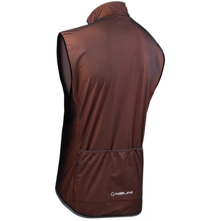 Nalini Gilet a Vento Uomo - Breva - orange 4120