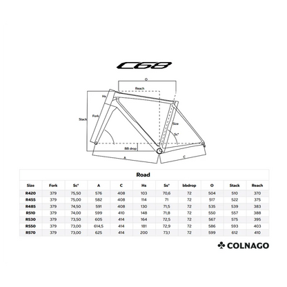 Colnago C68 Road HRRD - SHIMANO DURA ACE 9200 - SHIMANO DURA ACE C50