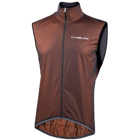 Nalini Gilet a Vento Uomo - Breva - orange 4120